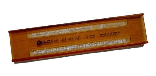 Pilot Letrografo 203 3mm Borde Perfil Plantilla Letras 0