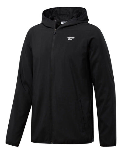 Reebok Campera Rompeviento Mcf Original Negro 0