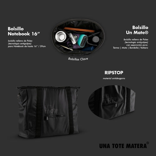 Un Mate Tote Matera - Black 2