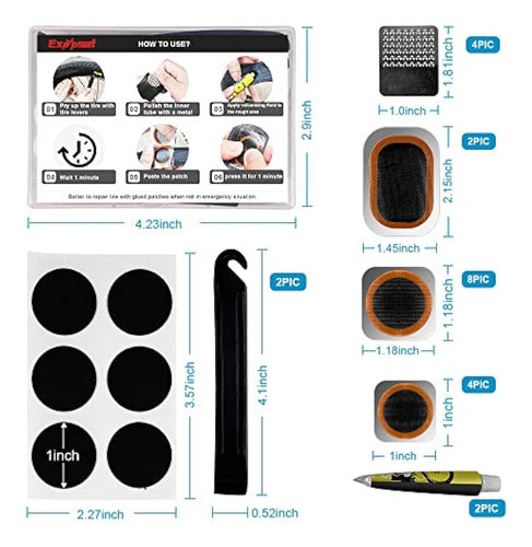 Exppsaf Tire Patch Repair Kit 1