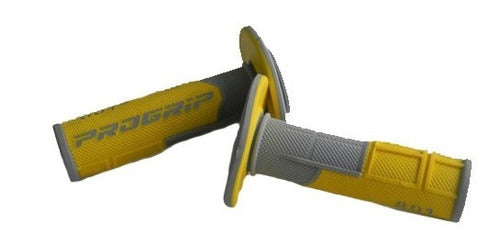 Puños Pro Grip Progrip Manoplas Motocross Gris Amamoto 0