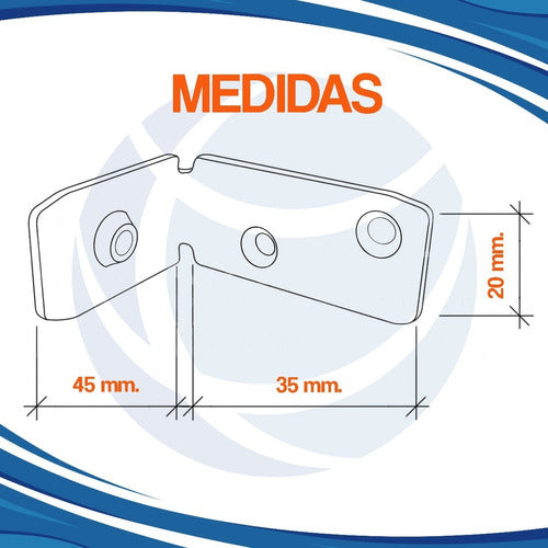 Escuadra Soporte Para Perfiles Gola X10/u Grupo Euro 1