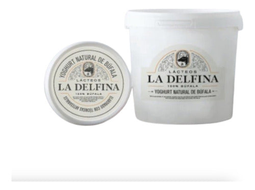 Firm Buffalo Yogurt Without Sugar X3.8kg - La Delfina (2 Units) 0