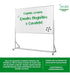 Quadro Branco Magnético 120x90 Cavalete Regulável Com Roda 3