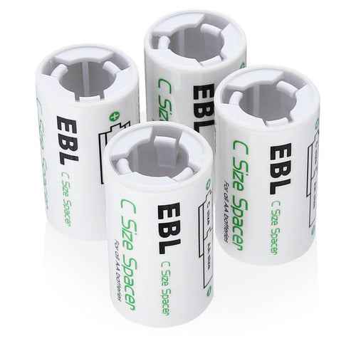 Ebl 4pcs Aa C Tamaño Batería Separadores Para Baterías Aa Re 0