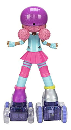 Muñeca Rock N Rollerskate Lightning Luna Light Up Remote Con 3