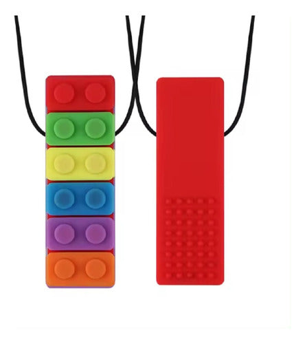 Burdah Sensory Anxiety Autism Teether Red Rainbow 0