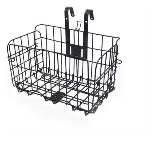 HISIAN Folding Front Bicycle Basket Made of Reinforced Steel 0