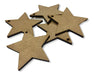 Pack of 100 Laser-Cut 8cm MDF Stars with Hanging Hole 2