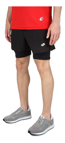 Lotto Short Run Fit Men in Black 1