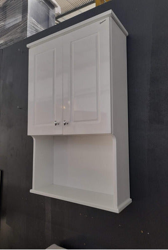 Mueble Organizador De Baño Sobre Indororo Blanco Marmoreo 1