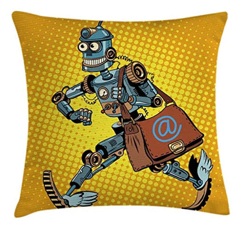 Ambesonne Retro Throw Pillow Cushion Cover, Pop Art Comic Bo 0