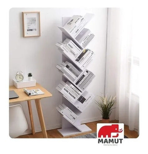 Free-Standing Tree Bookshelf Decorative Bookcase 23