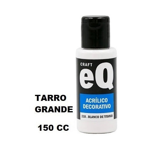 EQ Acrilico Decorativo Craft Blanco De Titanio 150cc 0