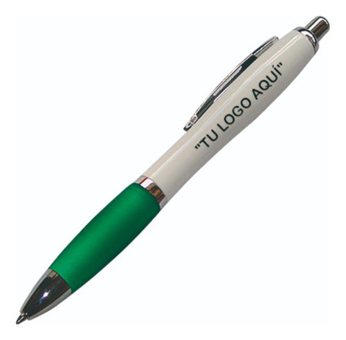 100 Personalized Retractable Pens - Madrid Model 4