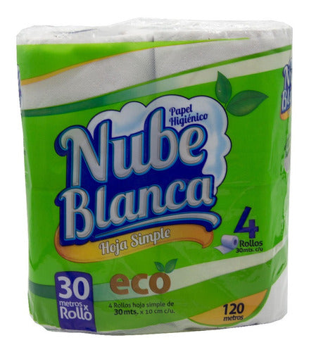 Nube Blanca Toilet Paper 30 M x 64 Rolls (Pack) 0