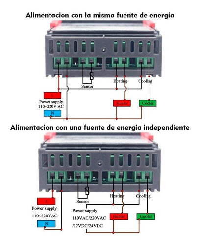 Termostato Stc1 000 Control Temperatura Frío Calor 220v 3