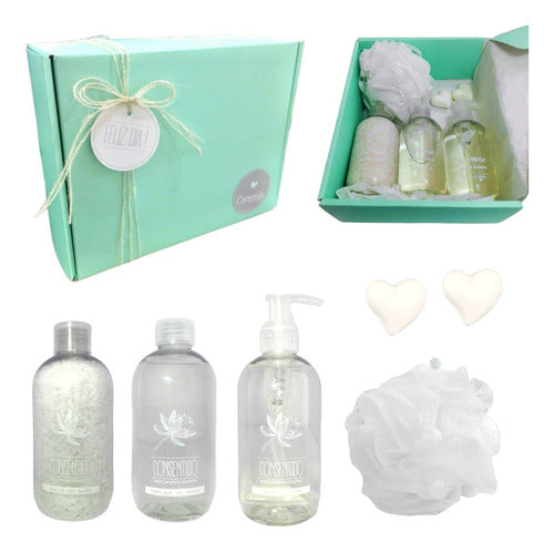 Spa Jasmine Relaxation Gift Box Set N25 - Happy Day - Set Kit Caja Regalo Box Spa Jazmín Relax Aroma N25 Feliz Dia