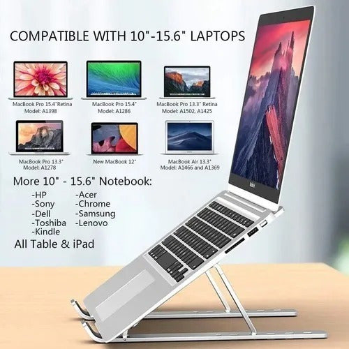 LPFL Adjustable Laptop Tray Stand - Ergonomic & Portable 2