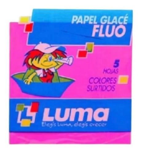 Luma Fluo Glace Paper 10x10cm X5u X50 Packs 1