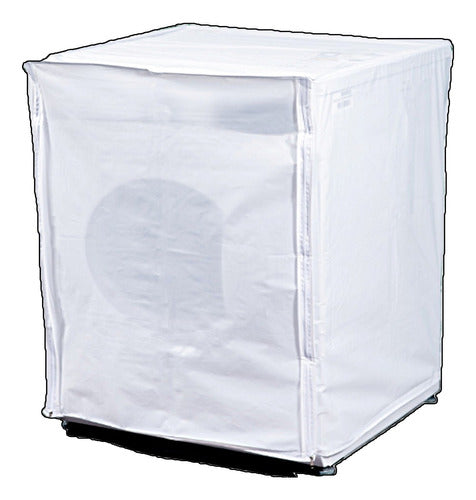 Waterproof Front-Load Washing Machine Cover 60x60+81cm White 0