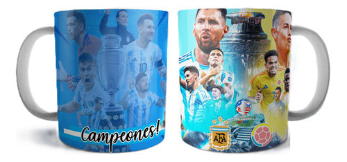 Imprimi Kits Plantillas Argentina Campeón Copa América 2024 Sublimar Taza 0