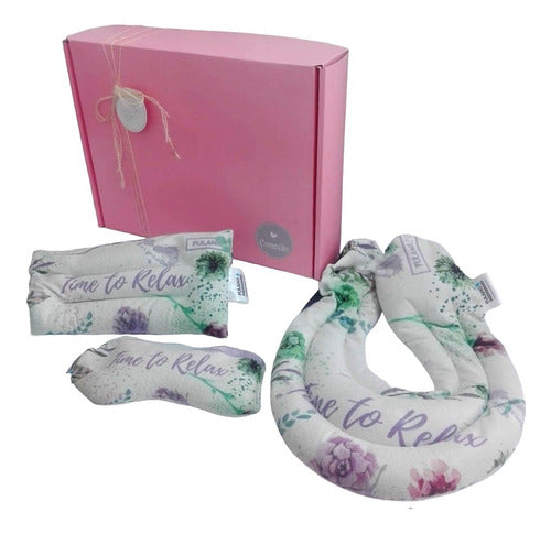 Zen Box Relaxation Gift Kit with Rose Aroma - Ideal for Women - Kit Caja Regalo Mujer Zen Box Semillas Set Relax N66 Relax