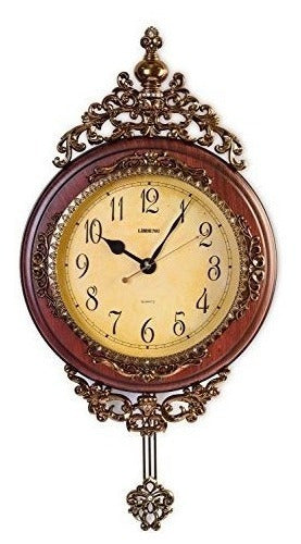 Le'raze Elegant Traditional Decorative Hand-Painted Modern Grandfather Wall Clock 0