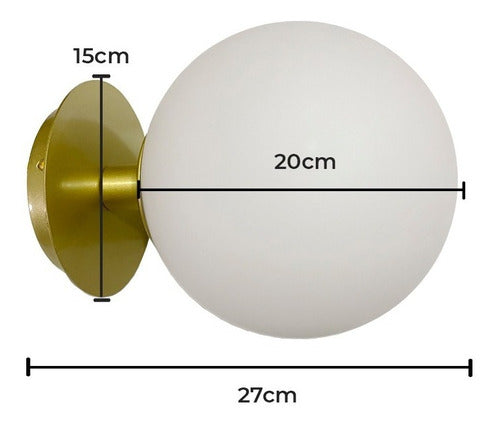 Alta Gracia Deco Isa Golden Wall or Ceiling Lamp 1