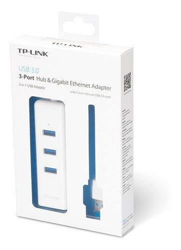 TP-Link UE330 USB to RJ45 Gigabit Network Adapter + USB 3.0 Hub 2