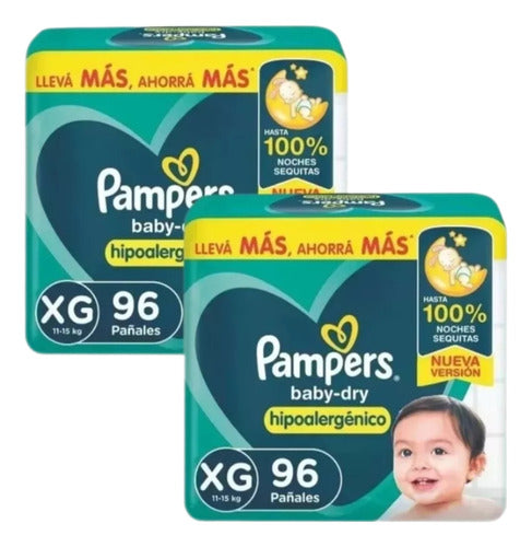 Pampers 2 Packs Baby Dry Mes De Consumo 3