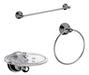 FV Kit Accesorios Baño Toalleros Aro Porta Cepillos Newport 0