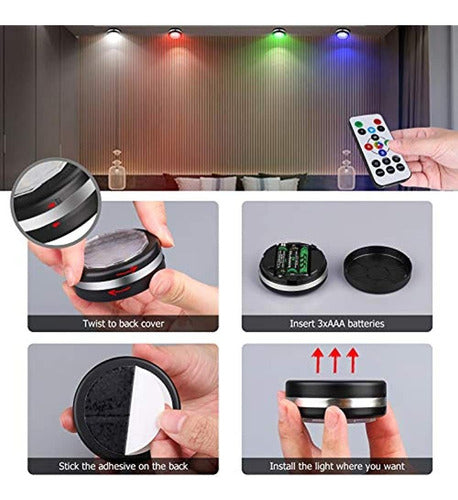 LEASTYLE Color Changing Disco Lights with Remote Control 2