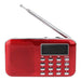 6 × Portátil Fm / Am Rojo Radio Altavoces Multimedia Color C 3