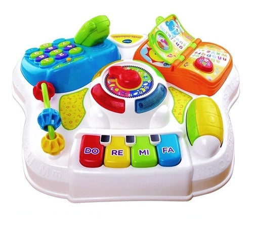 Mesita Didactica Juego Juguete Interactivo Para Bebe 2en1 1