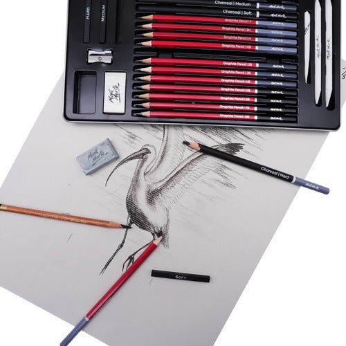 Mont Marte Signature Sketching & Drawing Set - 27 Pieces 1