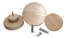 Round Nordic Button Wall Coat Rack, Pack of 3 Units 1