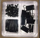 Take Anote Black Desk Set - 60 Pins, 40 Clips, 8 Paper Holders with Pencils 0