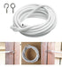 Cfopiryx White Wire Hanging Curtain Cable with Hook 2