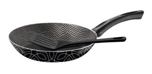 Tramontina Paris 28 Cm Non-Stick Teflon Skillet with Spatula 0