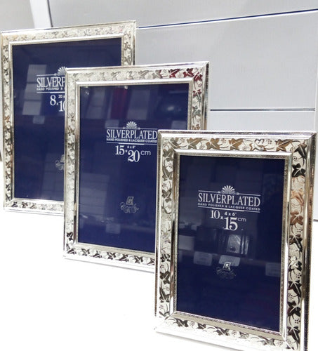 Silver Plate Metal Picture Frame with Silver Plating 10x15 cm 2