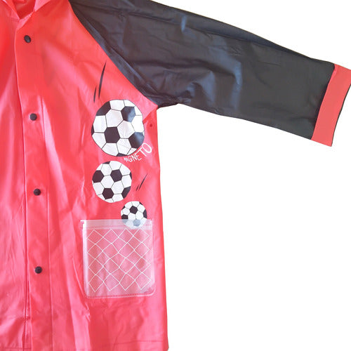 Cresko Piloto Para Lluvia Impermeable Infantil Futbol Magneto 2