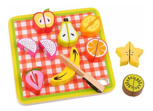 Tooky Toy Wooden Fruit Cutting Board - Cadaques Kids 2