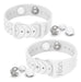 Hion Adjustable Acupressure Wristband for Nausea - 2 Pack, White 0