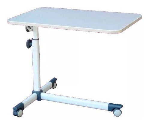 AGM Adjustable Hospital Auxiliary Table with Wheels 0