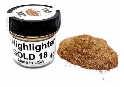 King Dust Highlighter Gold 18K Edible Powder Colorant 1