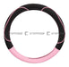 Vexo Steering Wheel Cover 38cm Eco-Leather Black and Pink Maranello 2