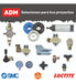 ADM 8mm Pneumatic Tee Connector - Pack of 5 3