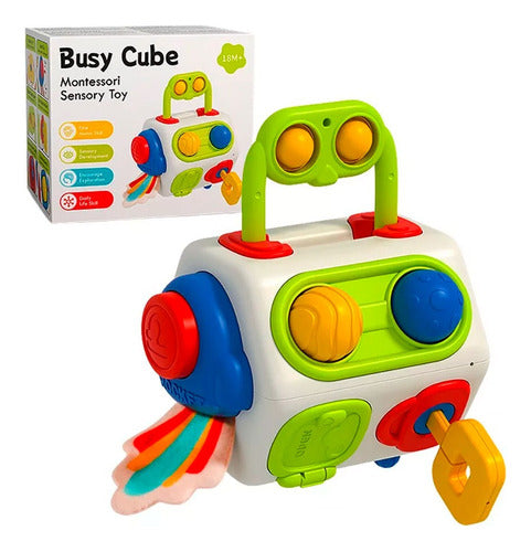 Factoryday Busy Cube Montessori Sensory Activity Cube 0