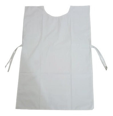 Sleeveless Hospital Gown for Geriatric Patients - White 1